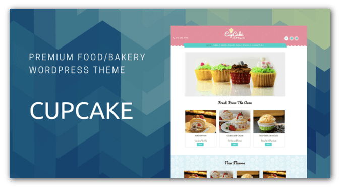 Cupcake WordPress Theme Food Blog