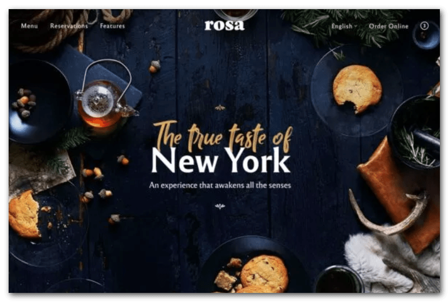 rosa 2 wordpress theme food blog
